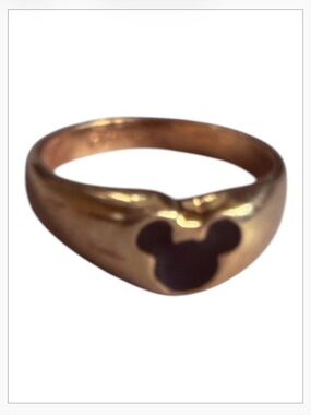 Vintage Mickey Head Signet Ring Size 8